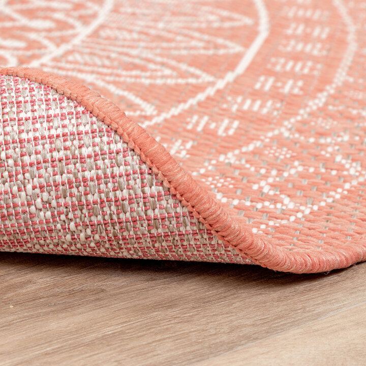 In- & Outdoor Teppich Rund - Summer Azteca Rosa - 5