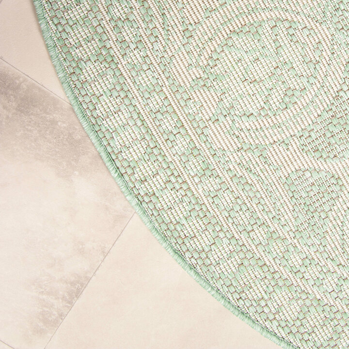 In- & Outdoor Teppich Rund - Summer Oriental Mint - 5