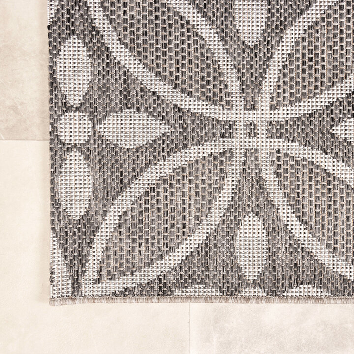 In- & Outdoor Teppich - Summer Pattern Grau - 4
