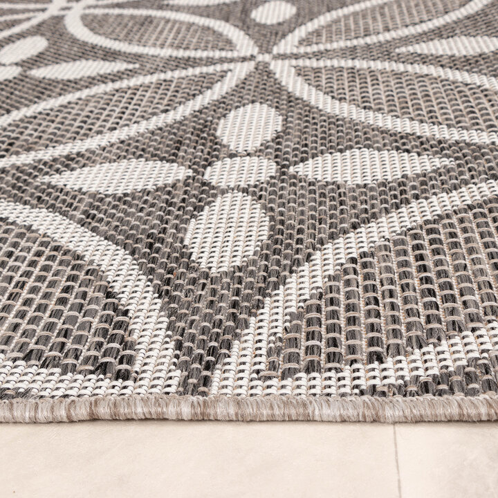 In- & Outdoor Teppich - Summer Pattern Grau - 5