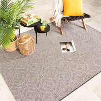 In- & Outdoor Teppich - Summer Retro Grau 