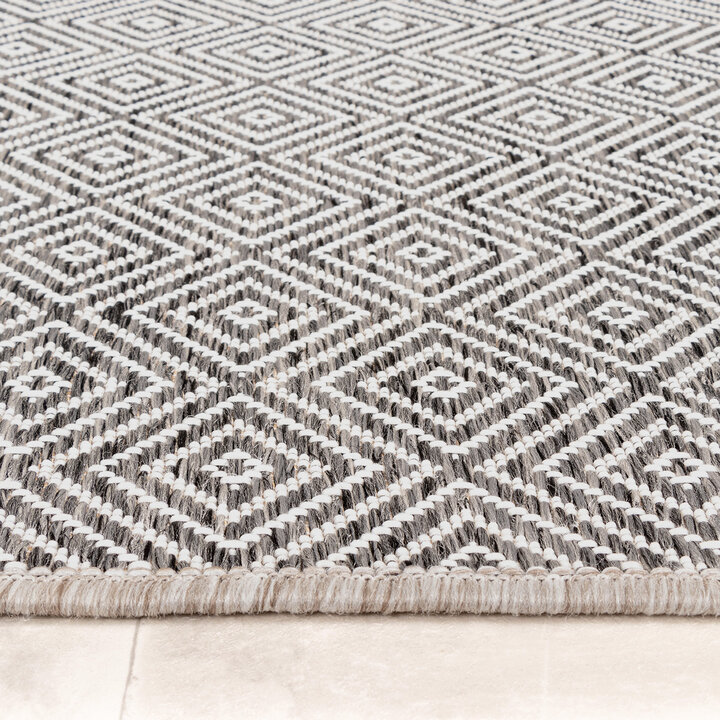 In- & Outdoor Teppich - Summer Tile Grau - 3