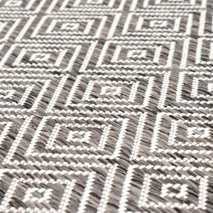 In- & Outdoor Teppich - Summer Tile Grau - 5
