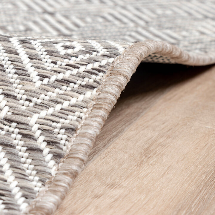 In- & Outdoor Teppich - Summer Tile Hellgrau - 6