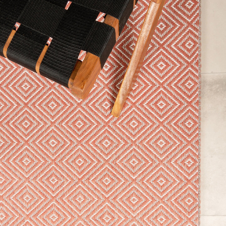 In- & Outdoor Teppich - Summer Tile Rosa - 3