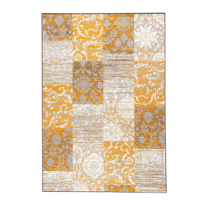 Teppich Patchwork - Famous Ocker - 1