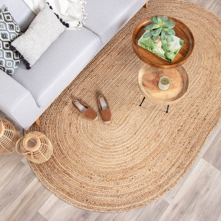 Jute Teppich Oval - Fair Natur - 3