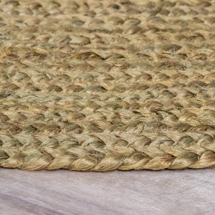 Jute Teppich Rund - Fair Grün - 6