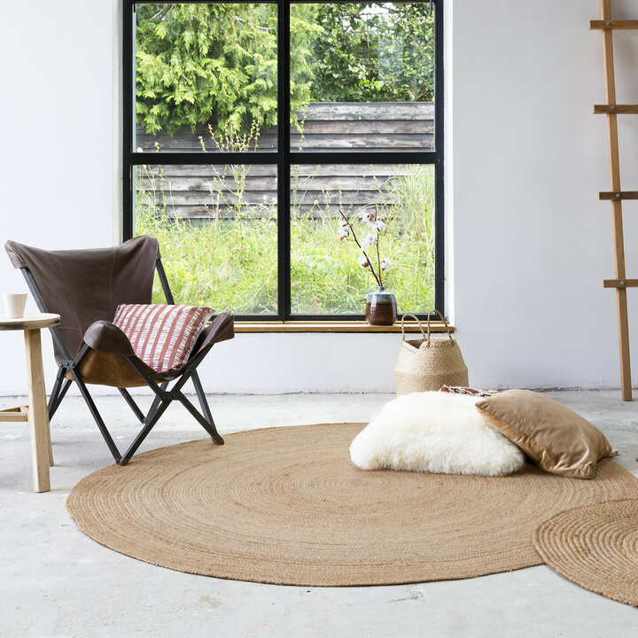 Jute Teppich Rund - Fair Natur - 3