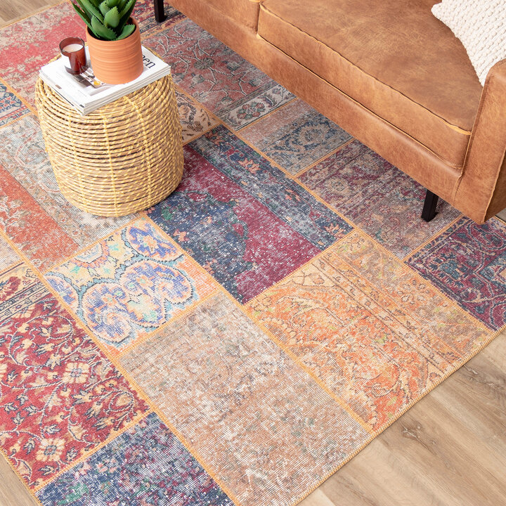 Teppich Patchwork - Moods Rot No.16 - 3