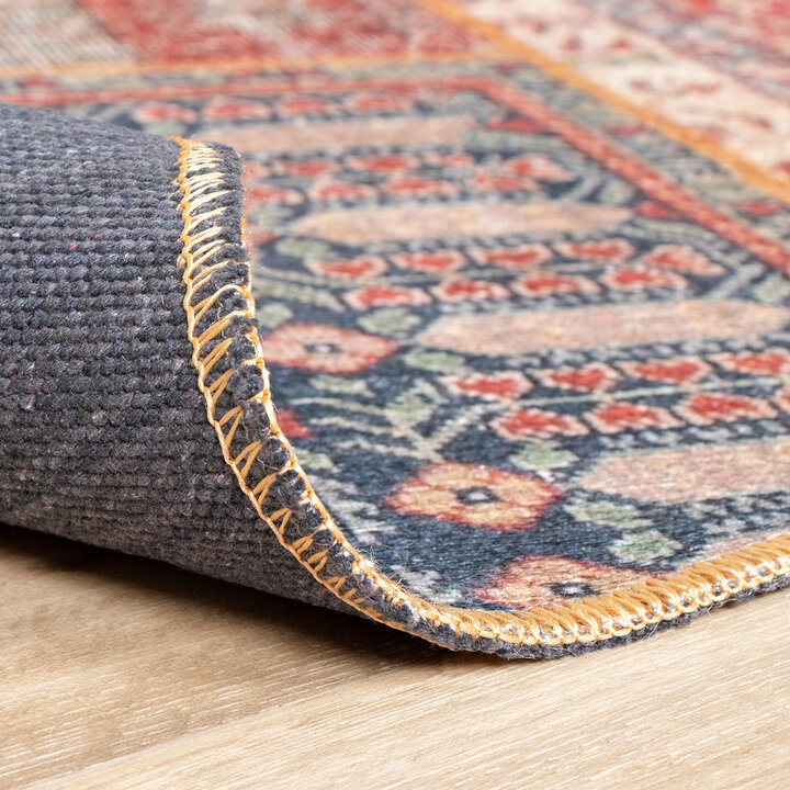 Teppich Patchwork Rund - Moods Rot No.16 - 6