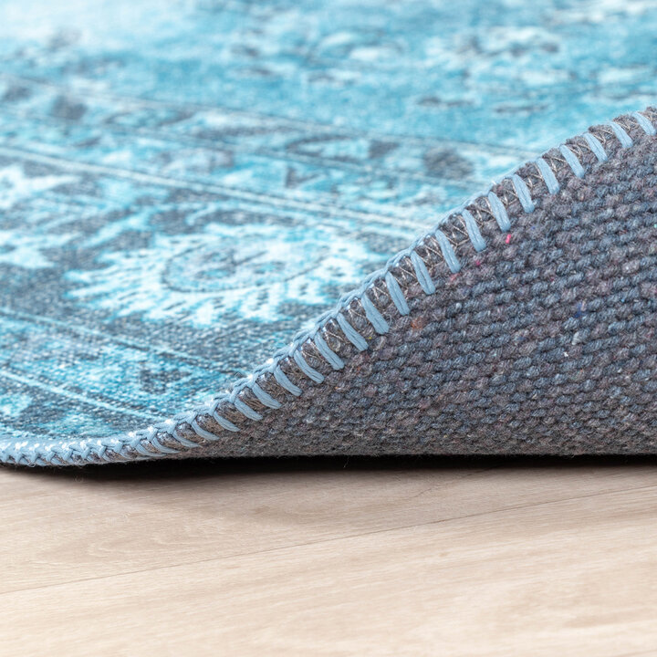 Teppich Vintage - Estate Medaillon Hellblau - 7