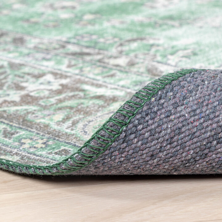 Teppich Vintage - Estate Medaillon Dunkelgrün - 7