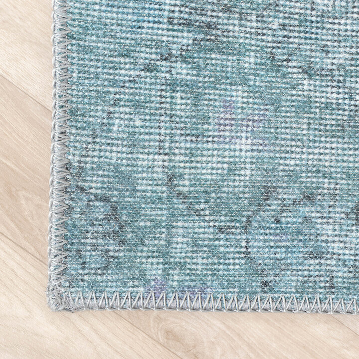 Teppich Patchwork - Estate Blau Grün - 6