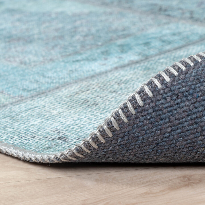 Teppich Patchwork - Estate Blau Grün - 7