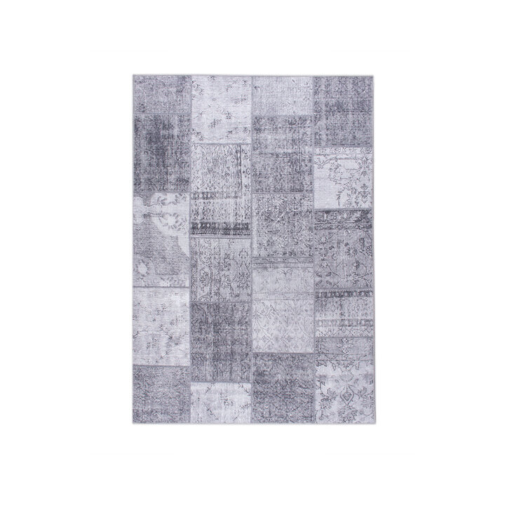 Teppich Patchwork - Estate Grau - 1