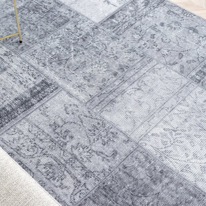 Teppich Patchwork - Estate Grau - 5