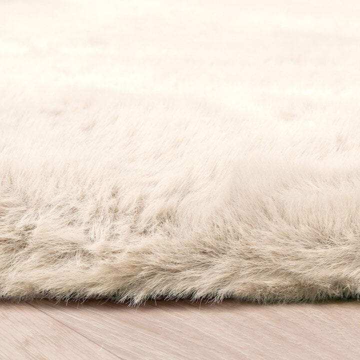 Hochflor Teppich Comfy - fluffy Cremefarben - Volero Herrlich -