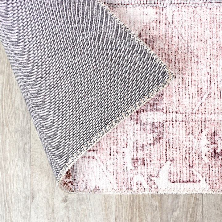Patchwork Teppich - Lago Rot Rosa - 6