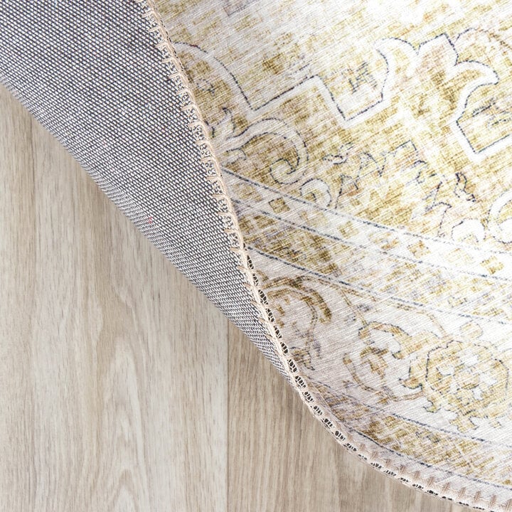 Teppich Vintage Rund - Lago Grün Creme - 4