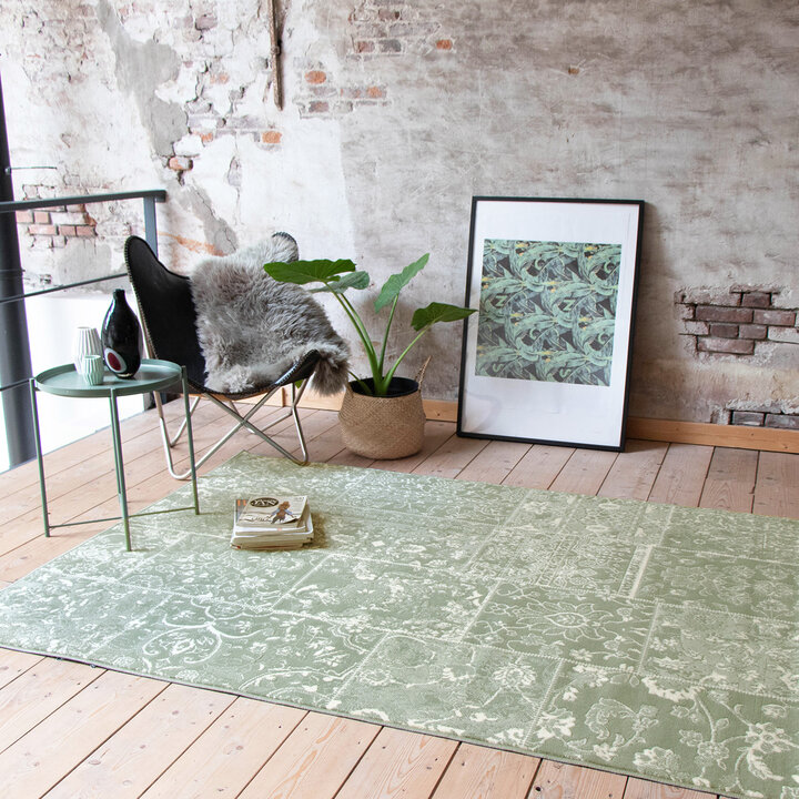 Teppich Patchwork - Wonder Grün 