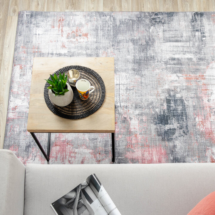 Moderner Teppich - Strength Rot Rosa - 4