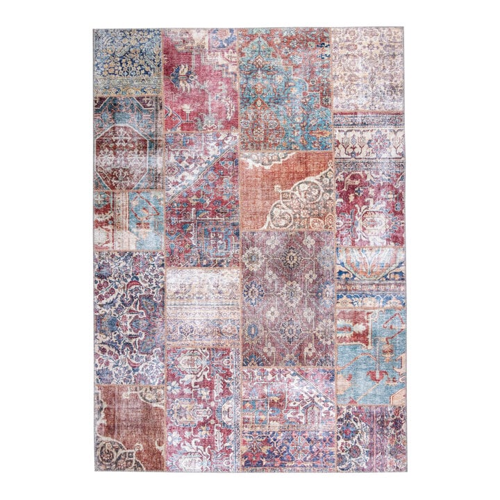 Teppich Patchwork - Azara Rot - 1