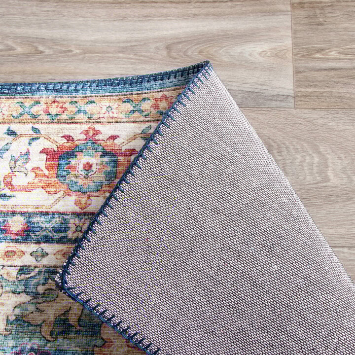 Teppich Vintage - Azara Hellblau - 6