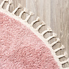 Teppich Hochflor Rund - Lofty Fringe Rosa - thumbnail 3