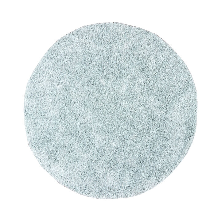 Teppich Hochflor Rund - Lofty Hellblau Türkis - 1