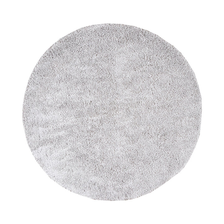 Teppich Hochflor Rund - Lofty Hellgrau - 1