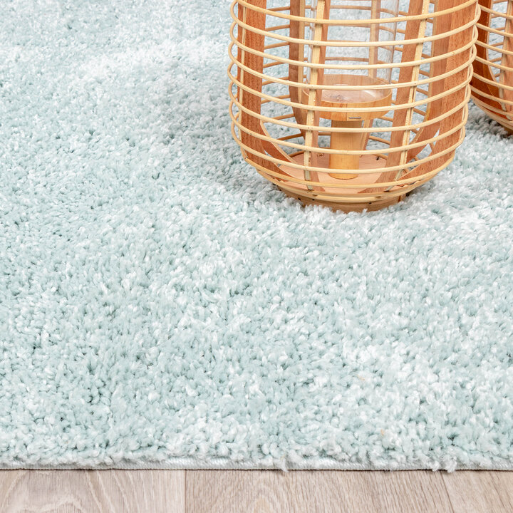 Teppich Hochflor - Lofty Hellblau Türkis - 5