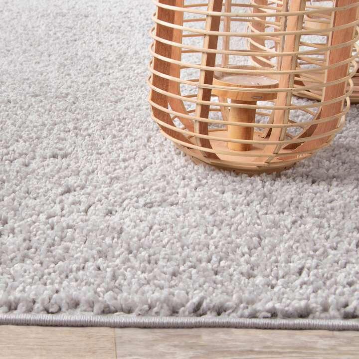 Teppich Hochflor - Lofty Hellgrau - 5