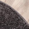 Hochflor Teppich Rund - Glazy Anthrazit 