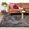 Hochflor Teppich - Glazy Anthrazit