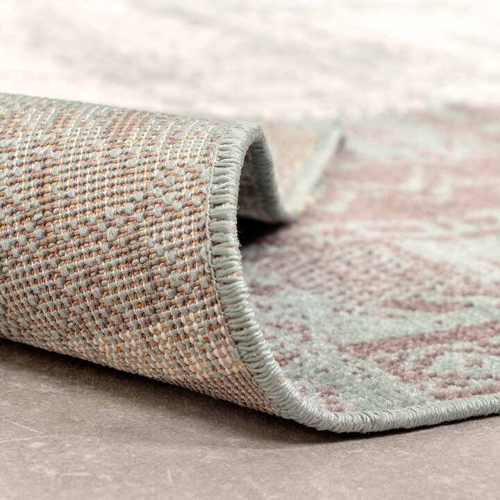 Teppich Vintage - Spring Patchwork Grün Grau - 7