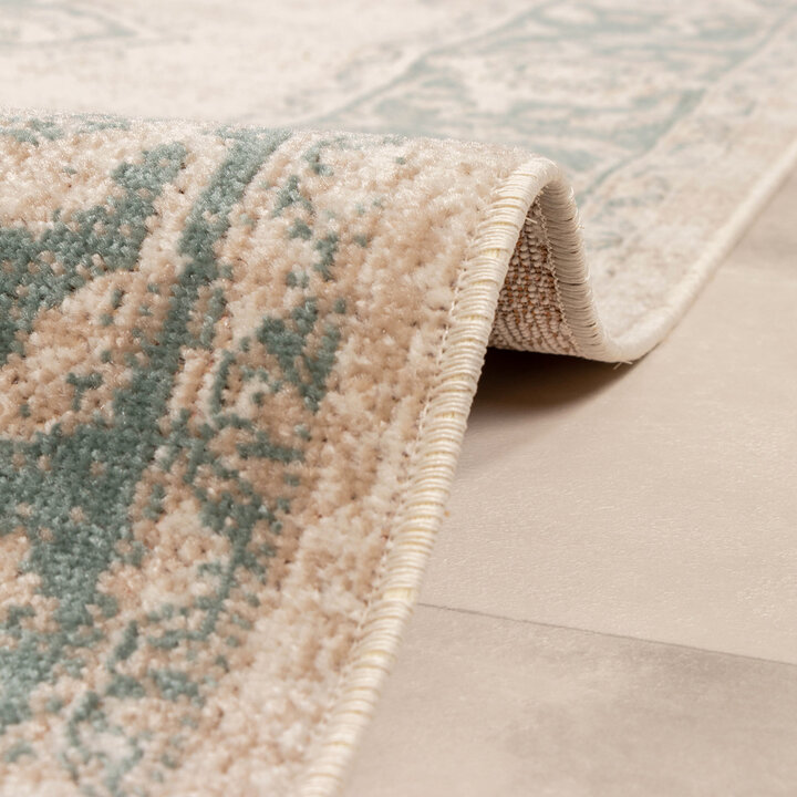 Teppich Vintage - Spring Medaillon Creme Grün - 5