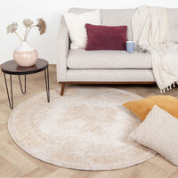 Teppich Vintage Rund - Admire Beige 