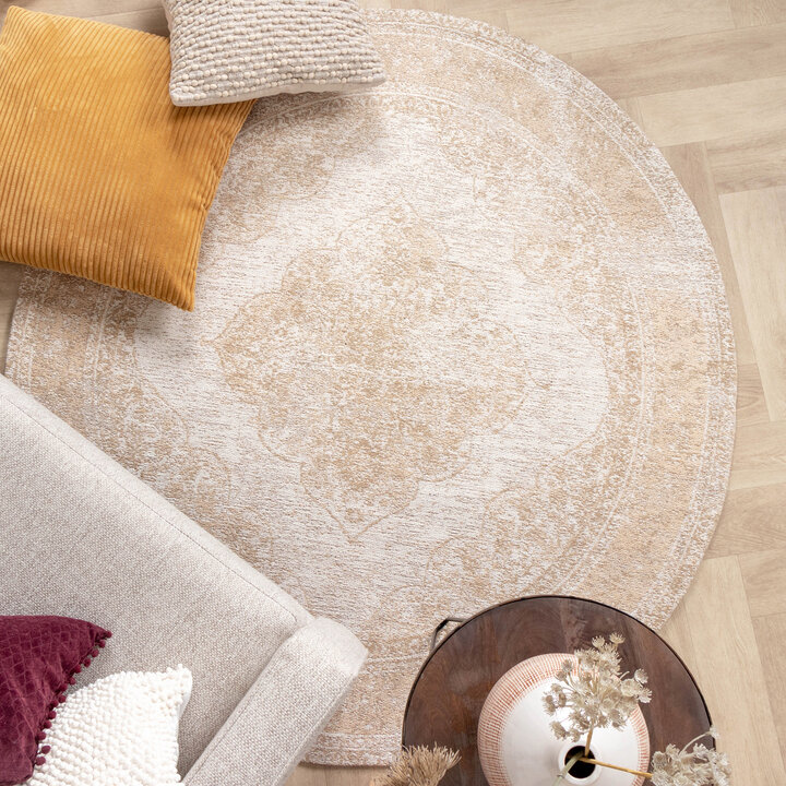 Teppich Vintage Rund - Admire Beige - 2