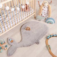 Kinderteppich - Huggy Wal Grau 