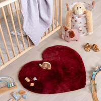 Kinderteppich - Huggy Herz Rot 