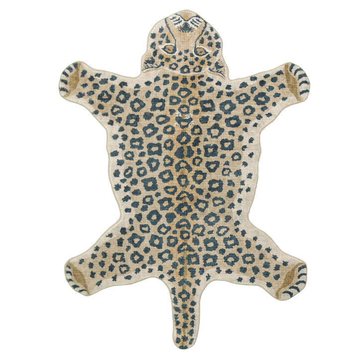 Waschbarer Kinderteppich - Wild Panther Natur - 1