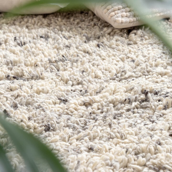 Hochflor Wollteppich - Royal Creme Grau - 4