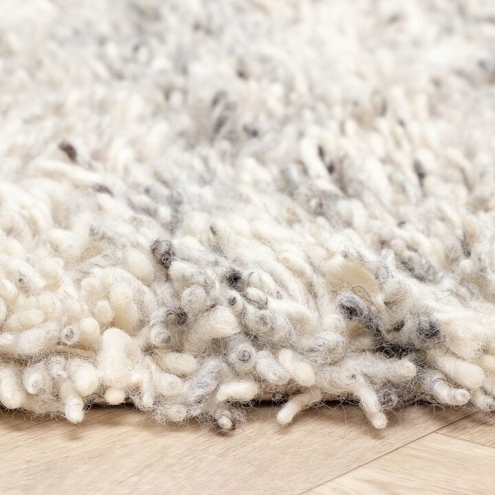 Hochflor Wollteppich - Royal Creme Grau - 7