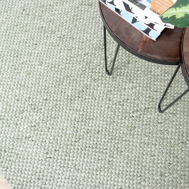Wollteppich - Melange Mint - 3