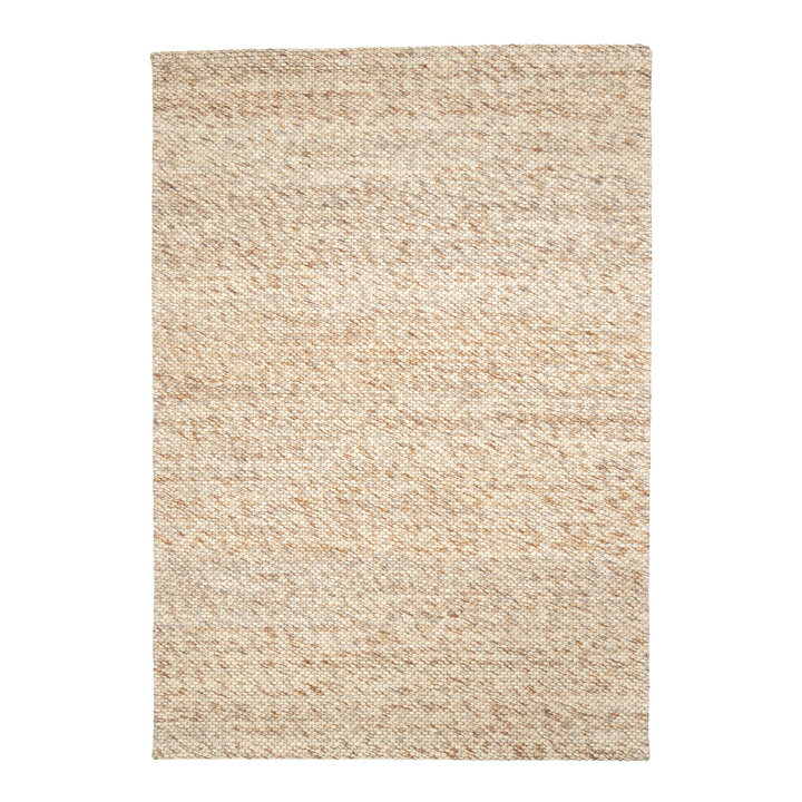 Wollteppich - Melange Creme Braun - 1