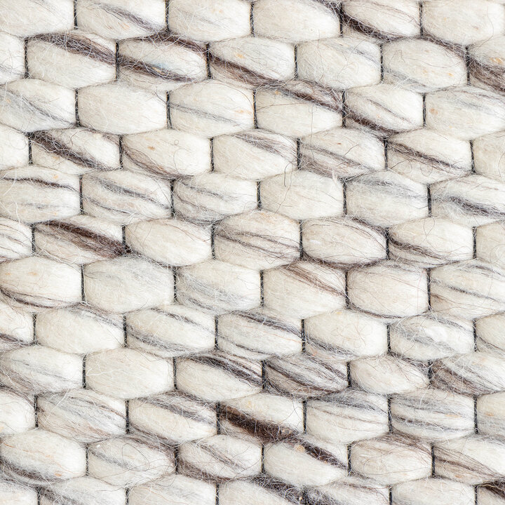 Wollteppich - Melange Creme Meliert - 6