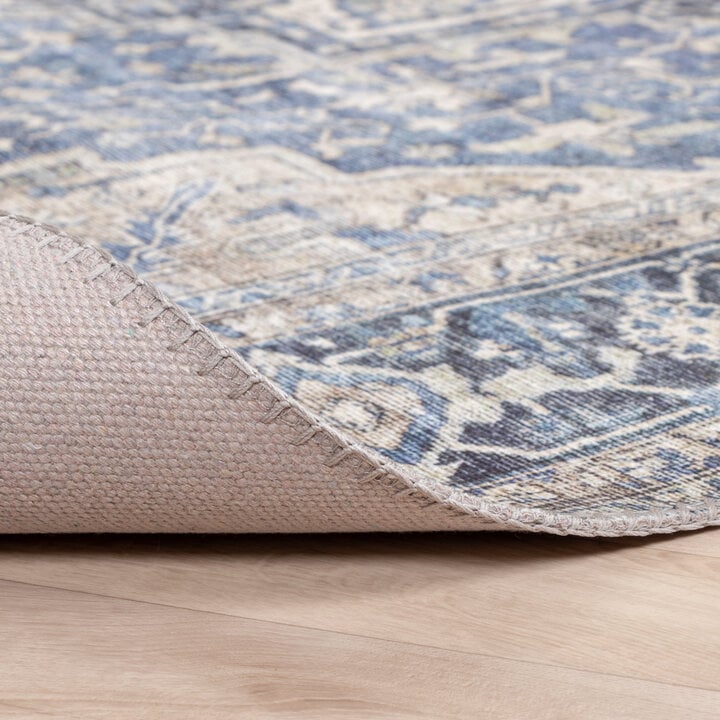 Teppich Vintage - Lugan Taupe Blau - 5