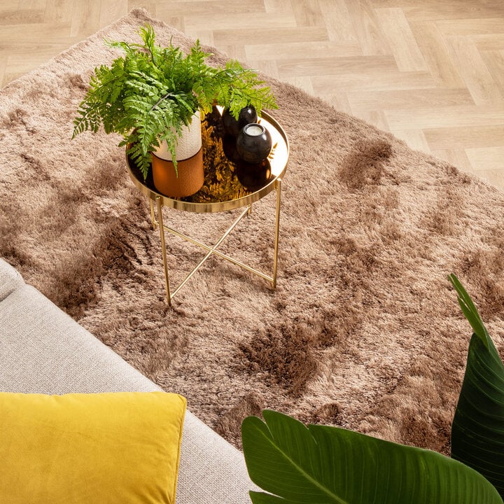 Hochflor Teppich - Glorious Taupe - 3