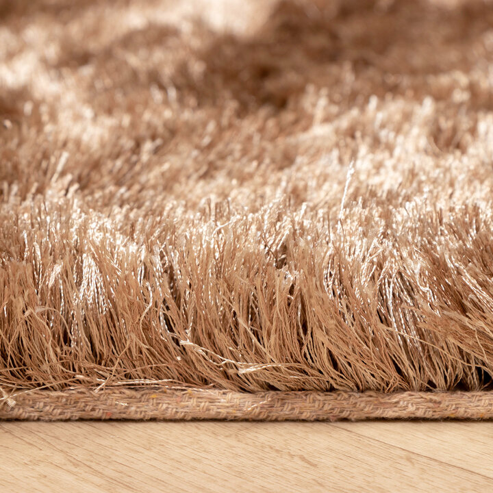 Hochflor Teppich - Glorious Taupe - 5